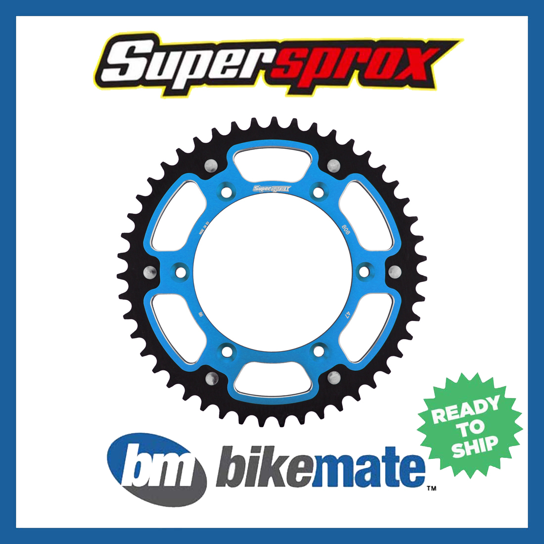 Sprocket Rear Stealth Blue 520-42T for KTM 250 SX-F 2011 2012 2013