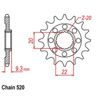 Sprocket Front 520-14T