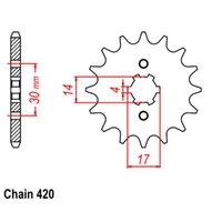 Sprocket Front 420-13T