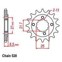 Sprocket Front Conv 520-13T