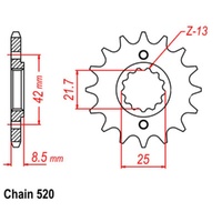 Sprocket Front 520-13T