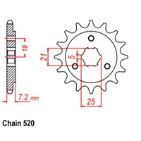 Sprocket Front Conv 520-17T