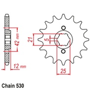 Sprocket Front 530-16T