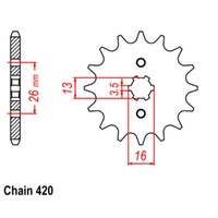 Sprocket Front 420-10T