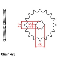 Sprocket Front 428-12T