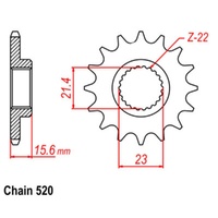 Sprocket Front 520-14T