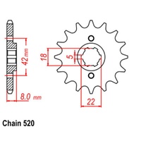 Sprocket Front 520-14T