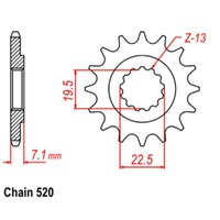 Sprocket Front 520-13T