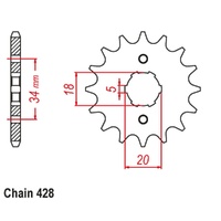 Sprocket Front 428-13T