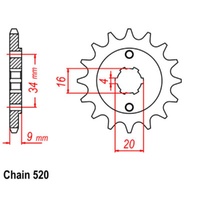 Sprocket Front 520-13T