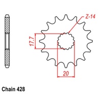 Sprocket Front 428-13T