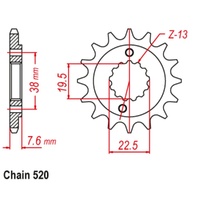 Sprocket Front 520-14T