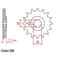 Sprocket Front 520-10T