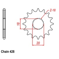 Sprocket Front 428-13T