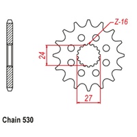 Sprocket Front 530-16T
