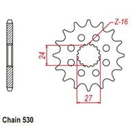 Sprocket Front 530-16T