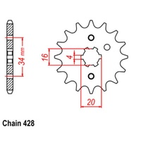 Sprocket Front 428-11T