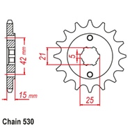 Sprocket Front 530-14T