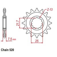 Sprocket Front 520-15T