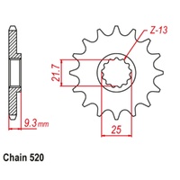 Sprocket Front 520-13T