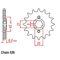 Sprocket Front Conv 520-13T