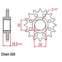 Sprocket Front 525-15T