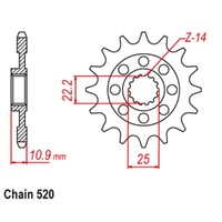 Sprocket Front 520-15T