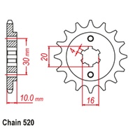 Sprocket Front 520-14T