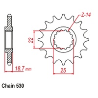 Sprocket Front 530-15T