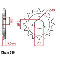 Sprocket Front 530-21T