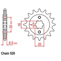 Sprocket Front 520-12T