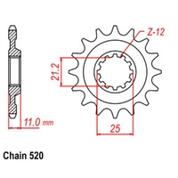 Sprocket Front 520-12T