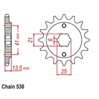 Sprocket Front 530-15T