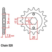 Sprocket Front 520-13T