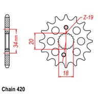 Sprocket Front 420-14T