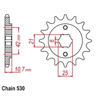 Sprocket Front 530-16T