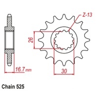 Sprocket Front 525-15T