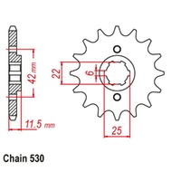 Sprocket Front 530-15T