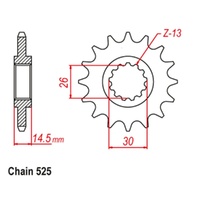 Sprocket Front 525-15T