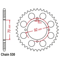 Sprocket Rear Steel 530-35T