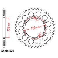 Sprocket Rear Steel 520-45T