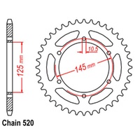 Sprocket Rear Steel 520-45T