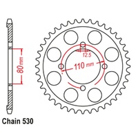 Sprocket Rear Steel 530-48T