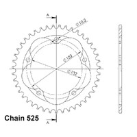 Sprocket Rear Steel 525-40T