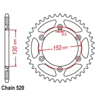 Sprocket Rear Steel 520-48T