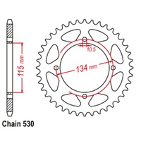 Sprocket Rear Steel 530-48T