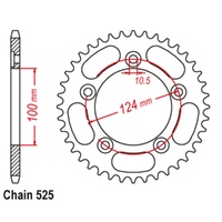 Sprocket Rear Steel 525-35T