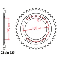 Sprocket Rear Steel 525-41T