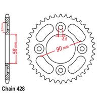 Sprocket Rear Steel 428-37T