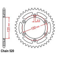 Sprocket Rear Steel 520-40T